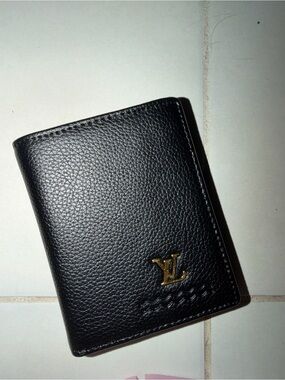 Mens CONVERTIBLE BILLFOLD WALLET Buxton Black Faux Leather new